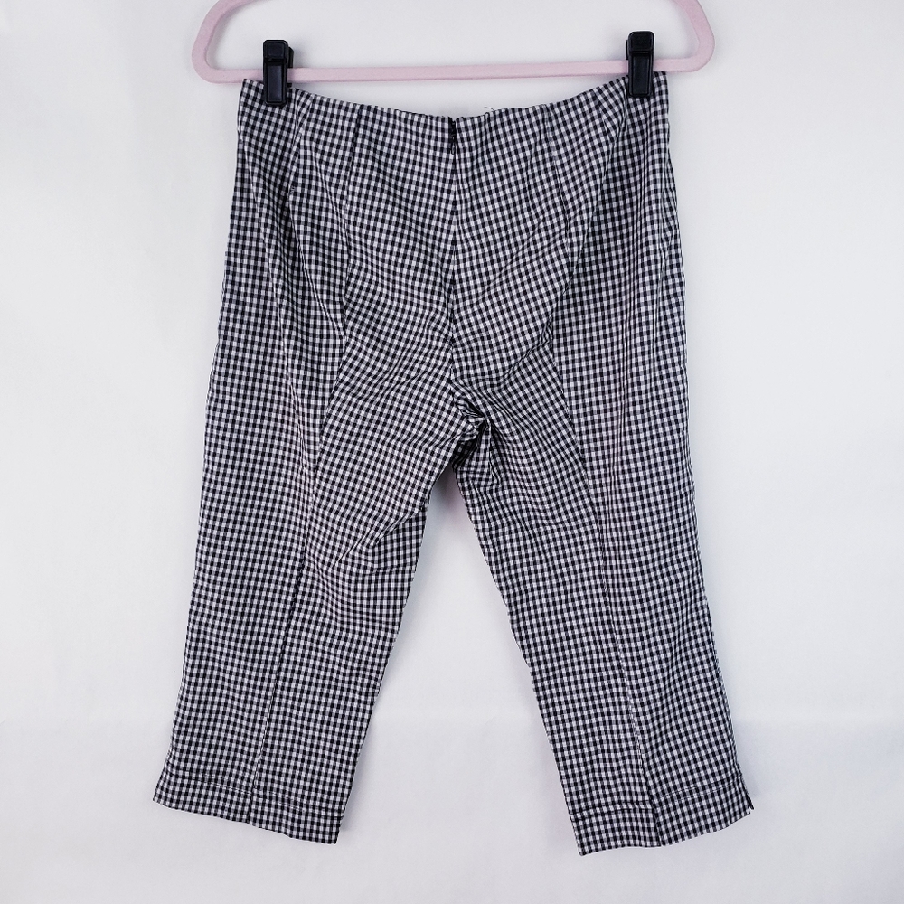 Nanette Lepore Black and White Gingham Capris - Picture 3 of 4
